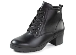 Discount WALDLÄUFER Waldläufer, atmungsaktive Damen-Stiefeletten, Weite H, mit herausnehmbarem Fußbett SCHWARZ