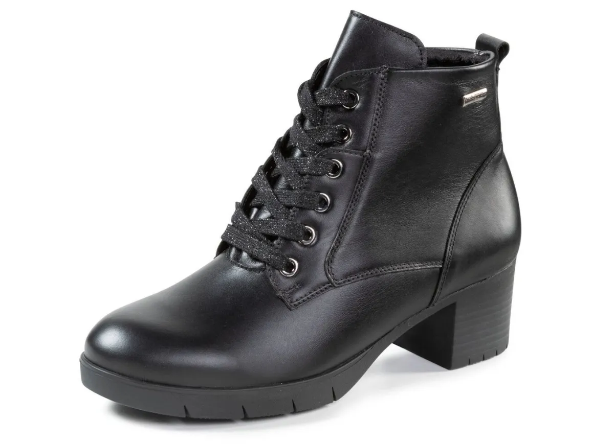 Discount WALDLÄUFER Waldläufer, atmungsaktive Damen-Stiefeletten, Weite H, mit herausnehmbarem Fußbett SCHWARZ