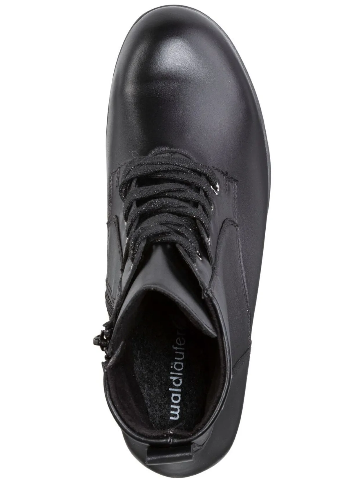 Discount WALDLÄUFER Waldläufer, atmungsaktive Damen-Stiefeletten, Weite H, mit herausnehmbarem Fußbett SCHWARZ
