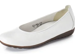 Clearance WALDLÄUFER Waldläufer Ballerina mit Rundum-Gummizug WEISS