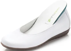 Clearance WALDLÄUFER Waldläufer Ballerina mit Rundum-Gummizug WEISS
