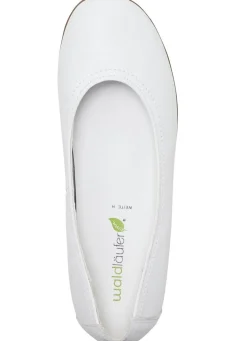 Clearance WALDLÄUFER Waldläufer Ballerina mit Rundum-Gummizug WEISS