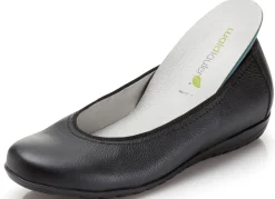 New WALDLÄUFER Waldläufer Ballerina mit Rundum-Gummizug SCHWARZ