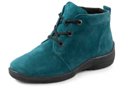 Outlet BADER Waldläufer, bequeme Damen-Boots, Winterschuhe, Weite H, mit herausnehmbarem Fußbett PETROL