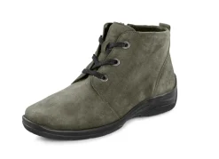 Outlet BADER Waldläufer, bequeme Damen-Boots, Winterschuhe, Weite H, mit herausnehmbarem Fußbett KHAKI