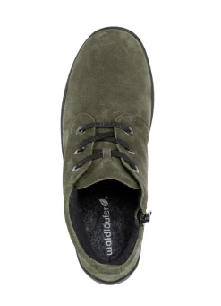 Outlet BADER Waldläufer, bequeme Damen-Boots, Winterschuhe, Weite H, mit herausnehmbarem Fußbett KHAKI