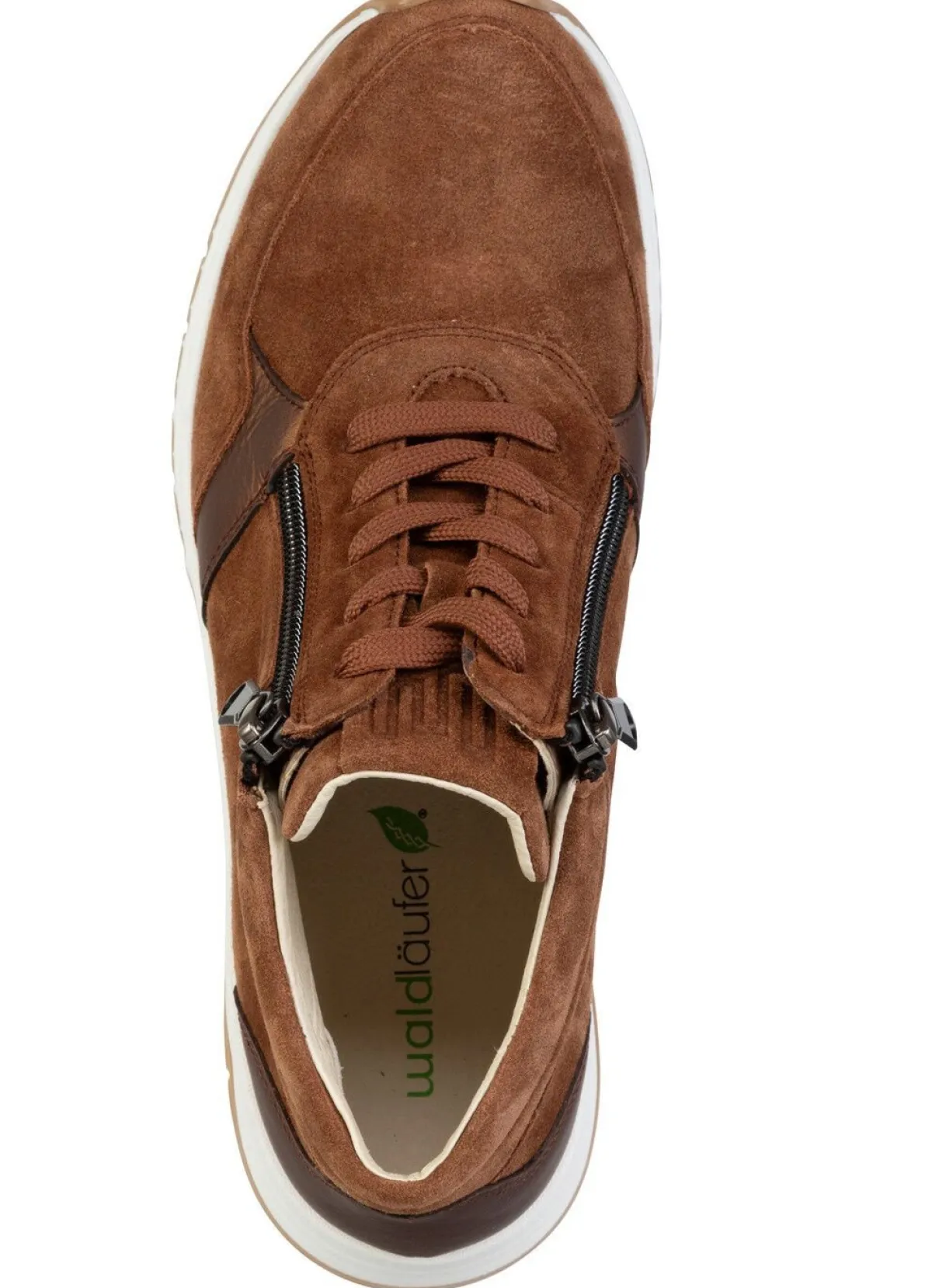Sale WALDLÄUFER Waldläufer, bequeme Damen-Boots, Weite H, mit herausnehmbarem Fußbett COGNAC
