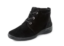 Outlet BADER Waldläufer, bequeme Damen-Boots, Winterschuhe, Weite H, mit herausnehmbarem Fußbett SCHWARZ