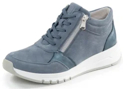 Best WALDLÄUFER Waldläufer, bequeme Damen-Boots, Weite H, mit herausnehmbarem Fußbett JEANS