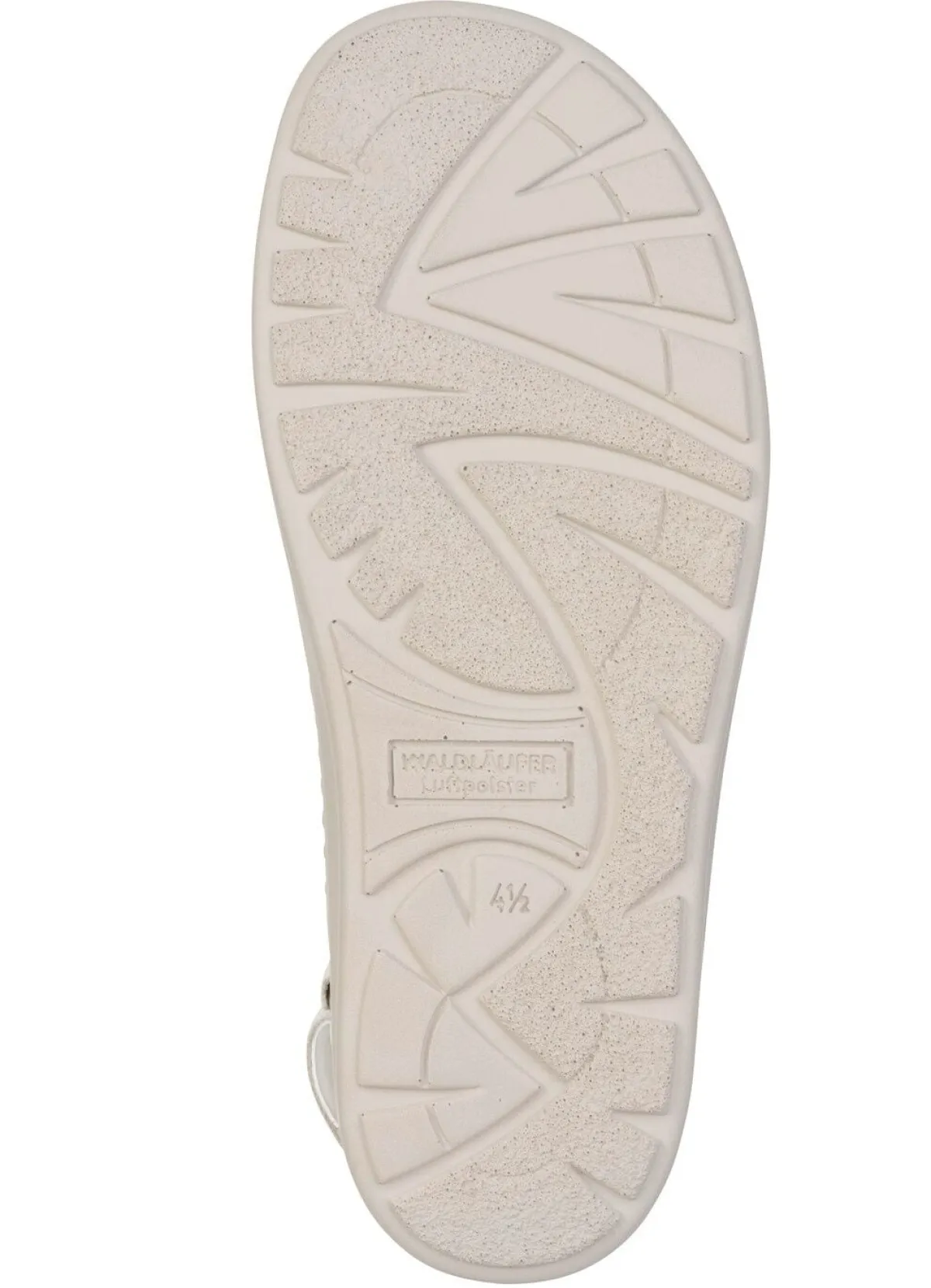 Clearance WALDLÄUFER Waldläufer, bequeme Damen-Sandalen, Weite H, mit herausnehmbarem Fußbett CHAMPAGNER
