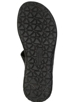 Clearance WALDLÄUFER Waldläufer, bequeme Damen-Sandalen, Weite H, mit herausnehmbarem Fußbett SCHWARZ