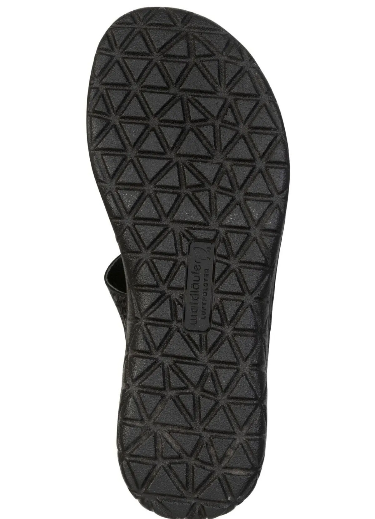 Clearance WALDLÄUFER Waldläufer, bequeme Damen-Sandalen, Weite H, mit herausnehmbarem Fußbett SCHWARZ