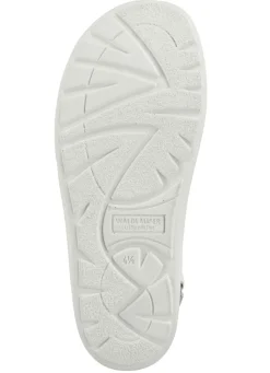 WALDLÄUFER Waldläufer, bequeme Damen-Sandalen, Weite H, mit herausnehmbarem Fußbett NATURWEISS
