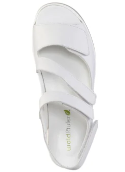 Clearance WALDLÄUFER Waldläufer, bequeme Damen-Sandalen, Weite H, mit herausnehmbarem Fußbett WEISS