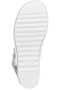 Clearance WALDLÄUFER Waldläufer, bequeme Damen-Sandalen, Weite H, mit herausnehmbarem Fußbett WEISS