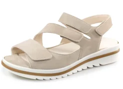 Online WALDLÄUFER Waldläufer, bequeme Damen-Sandalen, Weite H, mit herausnehmbarem Fußbett BEIGE