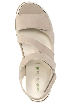 Online WALDLÄUFER Waldläufer, bequeme Damen-Sandalen, Weite H, mit herausnehmbarem Fußbett BEIGE