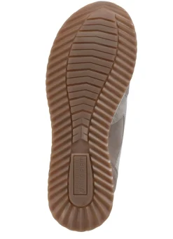 New WALDLÄUFER Waldläufer, bequeme Damen-Schnürschuhe, Weite H, mit herausnehmbarem Fußbett TAUPE-BRONZE