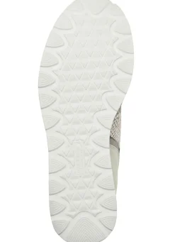 BADER Waldläufer, bequeme Damen-Schnürschuhe, Weite H, mit herausnehmbarem Fußbett EISGRAU-SILBER