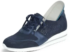 WALDLÄUFER Waldläufer, bequeme Damen-Schnürschuhe, Weite H, mit herausnehmbarem Fußbett MARINE