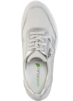 Hot WALDLÄUFER Waldläufer, bequeme Damen-Schnürschuhe, Weite H, mit herausnehmbarem Fußbett PASTELLGRAU