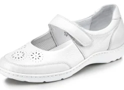 Online WALDLÄUFER Waldläufer, bequeme Damen-Slipper, Weite H, mit herausnehmbarem Fußbett NATURWEISS