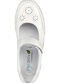 Online WALDLÄUFER Waldläufer, bequeme Damen-Slipper, Weite H, mit herausnehmbarem Fußbett NATURWEISS