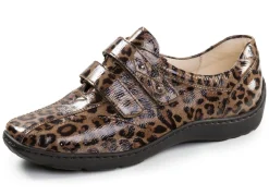 Online WALDLÄUFER Waldläufer, bequeme Damen-Slipper, Weite H, mit herausnehmbarem Fußbett BRAUN-SCHWARZ