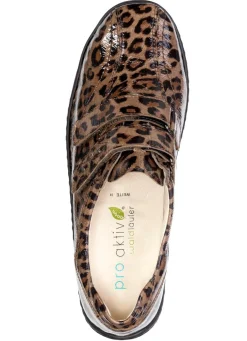 Online WALDLÄUFER Waldläufer, bequeme Damen-Slipper, Weite H, mit herausnehmbarem Fußbett BRAUN-SCHWARZ