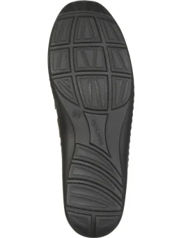 Online WALDLÄUFER Waldläufer, bequeme Damen-Slipper, Weite H, mit herausnehmbarem Fußbett BRAUN-SCHWARZ