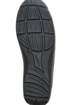 WALDLÄUFER Waldläufer, bequeme Damen-Slipper, Weite H, mit herausnehmbarem Fußbett SCHWARZ