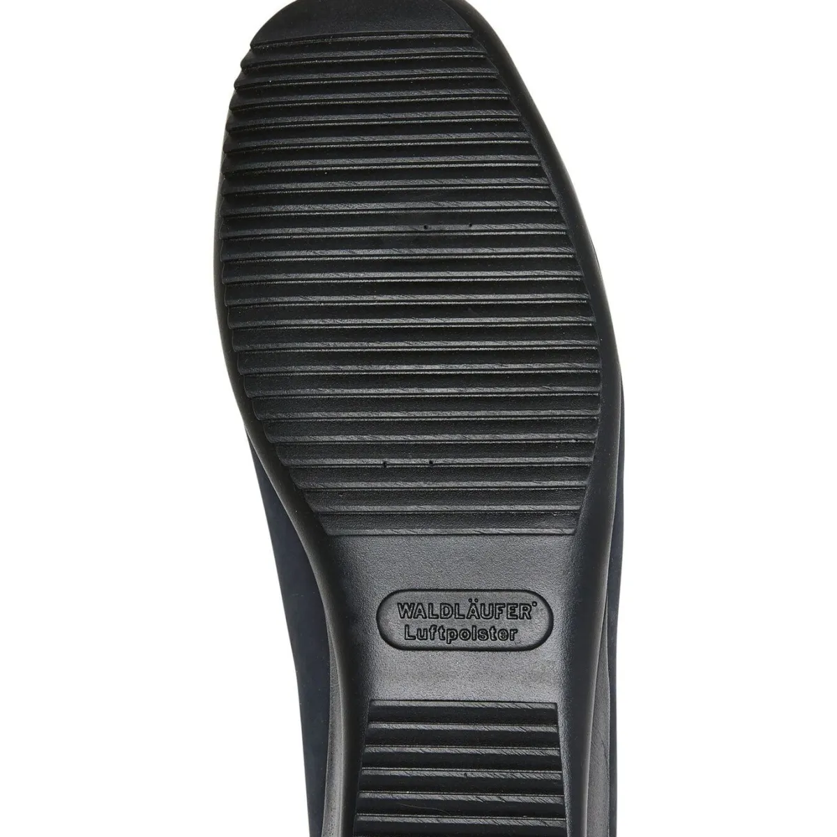 Clearance WALDLÄUFER Waldläufer, bequeme Damen-Slipper, Weite H, mit herausnehmbarem Fußbett MARINE-COGNAC