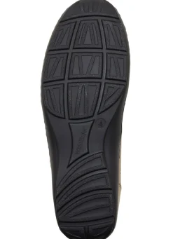 New WALDLÄUFER Waldläufer, bequeme Damen-Slipper, Weite H, mit herausnehmbarem Fußbett BRONZE