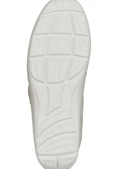 Outlet WALDLÄUFER Waldläufer, bequeme Damen-Slipper, Weite H, mit herausnehmbarem Fußbett NATURWEISS