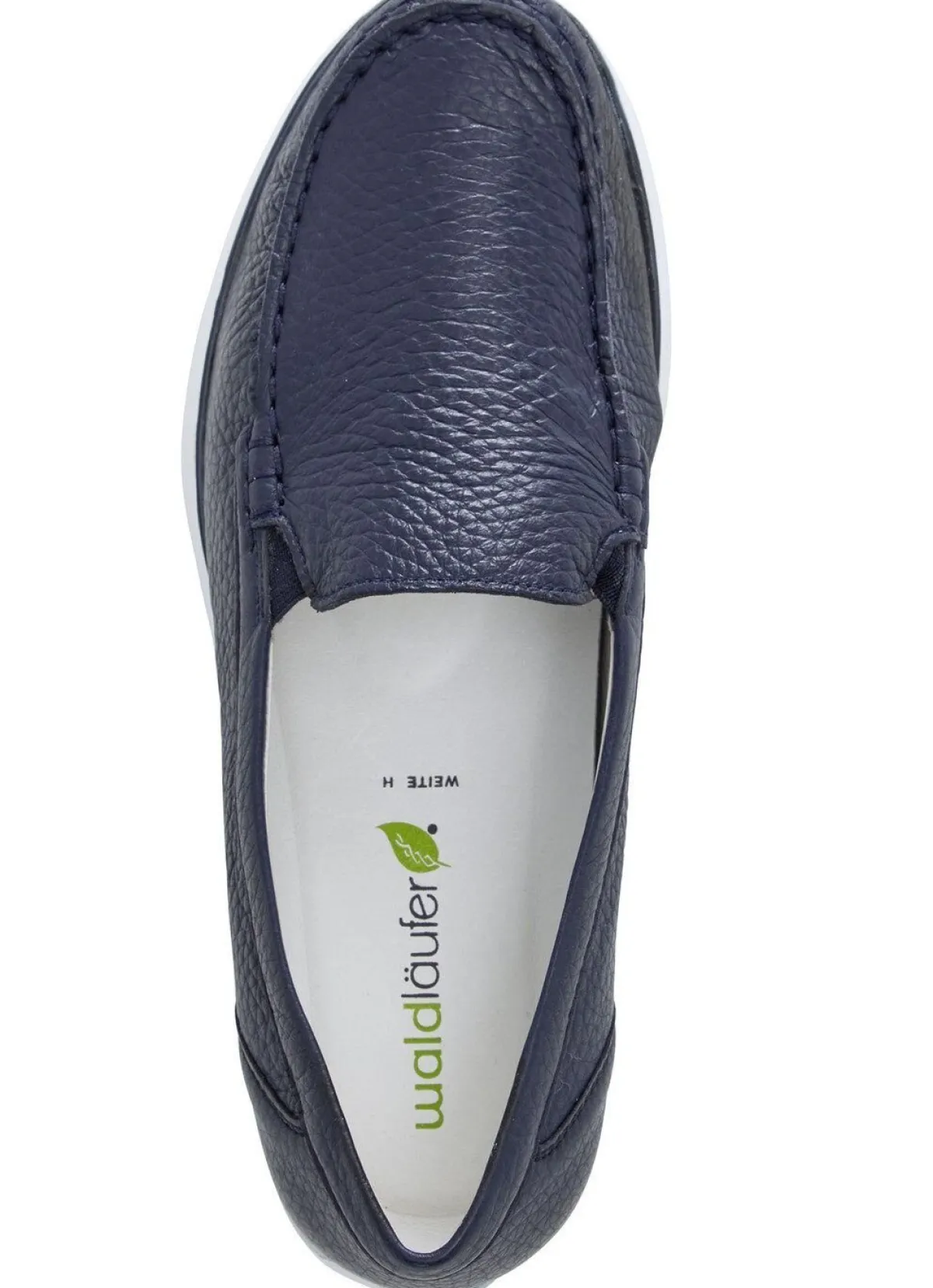 Sale WALDLÄUFER Waldläufer, bequeme Damen-Slipper, Weite H, mit herausnehmbarem Fußbett DUNKELBLAU