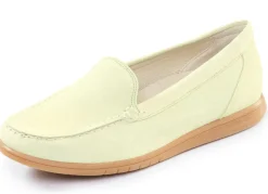 Discount WALDLÄUFER Waldläufer, bequeme Damen-Slipper, Weite H, mit herausnehmbarem Fußbett LIMONE