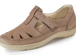 Online WALDLÄUFER Waldläufer, bequeme Damen-Slipper, Weite H, mit herausnehmbarem Fußbett SAND