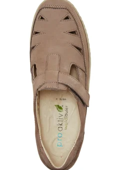 Online WALDLÄUFER Waldläufer, bequeme Damen-Slipper, Weite H, mit herausnehmbarem Fußbett SAND