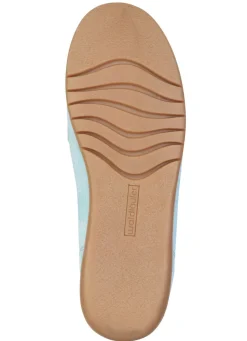WALDLÄUFER Waldläufer, bequeme Damen-Slipper, Weite H, mit herausnehmbarem Fußbett BLEU