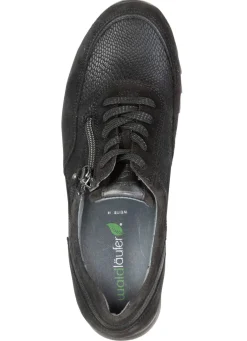 Best WALDLÄUFER Waldläufer, bequeme Damen-Sneaker, Weite H, mit herausnehmbarem Fußbett SCHWARZ