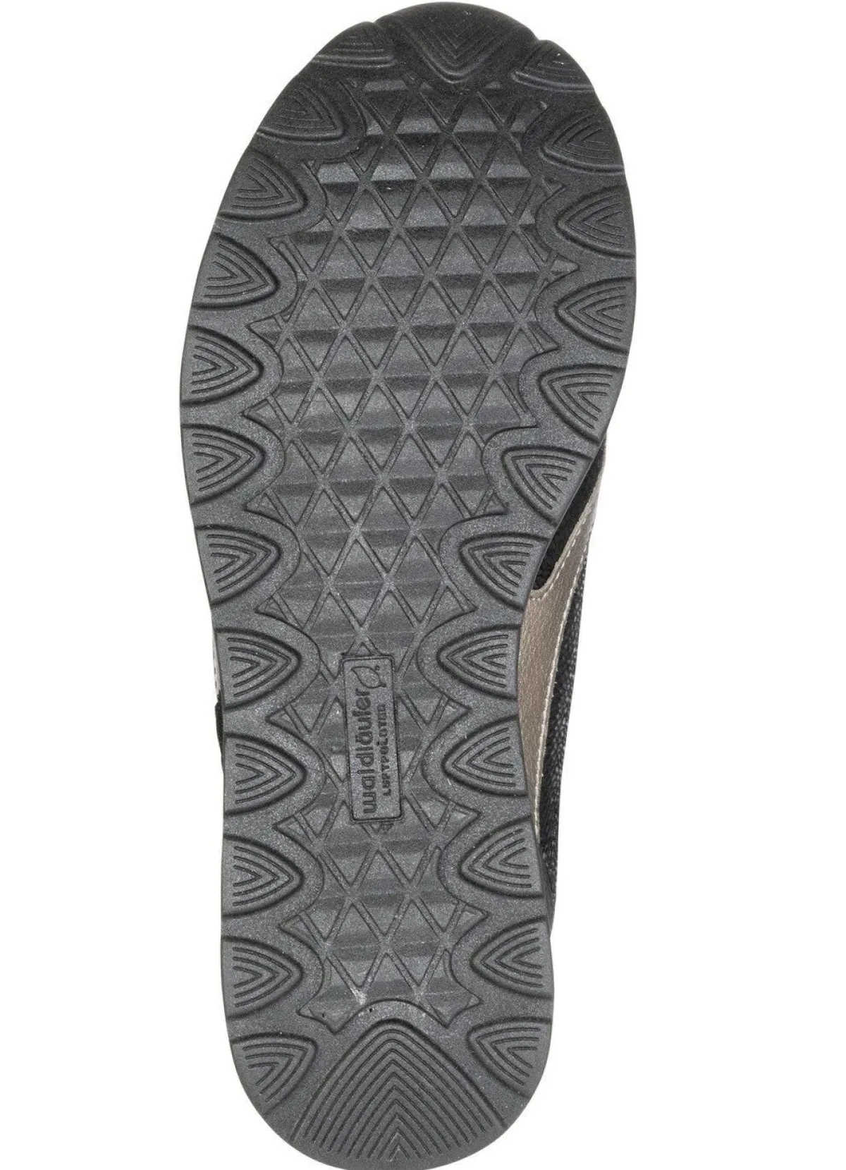 Sale WALDLÄUFER Waldläufer, bequeme Damen-Sneaker, Weite H, mit herausnehmbarem Fußbett SCHWARZ-BRONZE