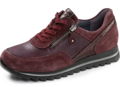 Clearance WALDLÄUFER Waldläufer, bequeme Damen-Sneaker, Weite H, mit herausnehmbarem Fußbett BORDEAUX