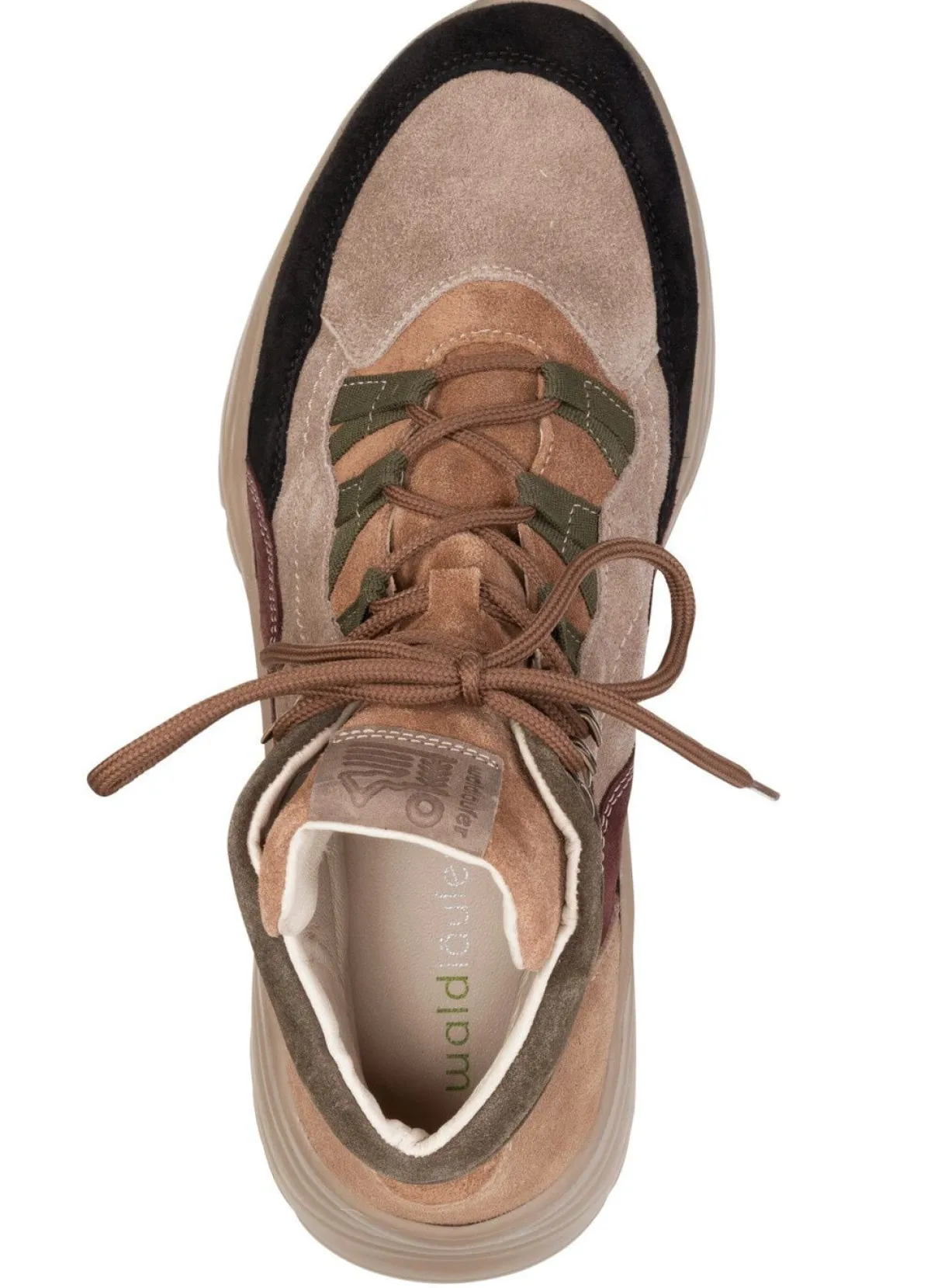 Sale WALDLÄUFER Waldläufer, bequeme Damen-Stiefeletten, Weite H, mit herausnehmbarem Fußbett TAUPE-MULTICOLOR