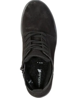 Best WALDLÄUFER Waldläufer, bequeme Damen-Stiefeletten, Winterschuhe, Weite H, mit herausnehmbarem Fußbett SCHWARZ