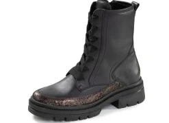 New WALDLÄUFER Waldläufer, bequeme Damen-Stiefeletten, Winterschuhe, Weite H, mit herausnehmbarem Fußbett SCHWARZ
