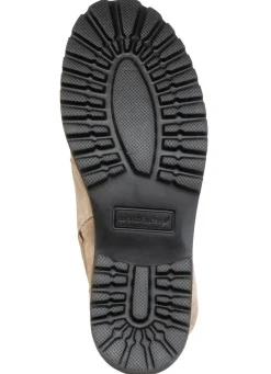 Outlet WALDLÄUFER Waldläufer, bequeme Damen-Stiefeletten, Winterschuhe, Weite H, mit herausnehmbarem Fußbett TAUPE