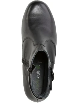 Discount WALDLÄUFER Waldläufer, bequeme Damen-Stiefeletten, Weite K, mit herausnehmbarem Fußbett SCHWARZ