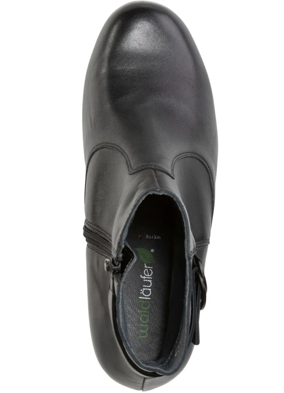 Discount WALDLÄUFER Waldläufer, bequeme Damen-Stiefeletten, Weite K, mit herausnehmbarem Fußbett SCHWARZ
