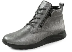 Online WALDLÄUFER Waldläufer, bequeme Damen-Stiefeletten, Winterschuhe, Weite H, aus Hirschleder ALTSILBER