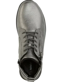 Online WALDLÄUFER Waldläufer, bequeme Damen-Stiefeletten, Winterschuhe, Weite H, aus Hirschleder ALTSILBER